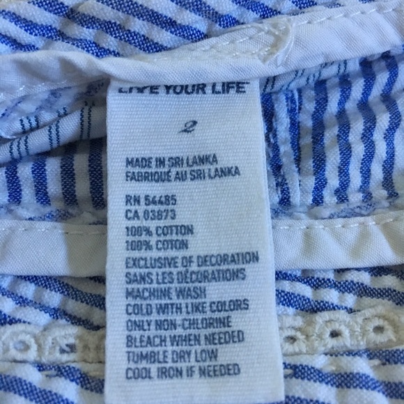 Seer Sucker striped shorts American Eagle - Picture 7 of 8